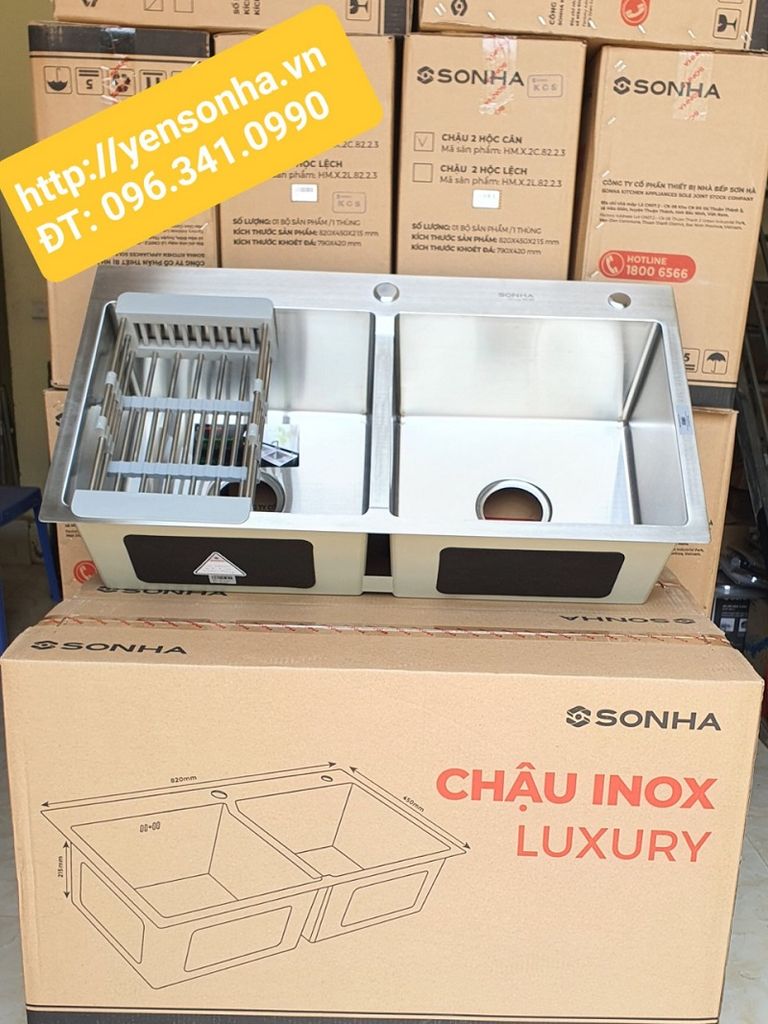 Chậu rửa bát Luxury Sơn Hà giá sốc