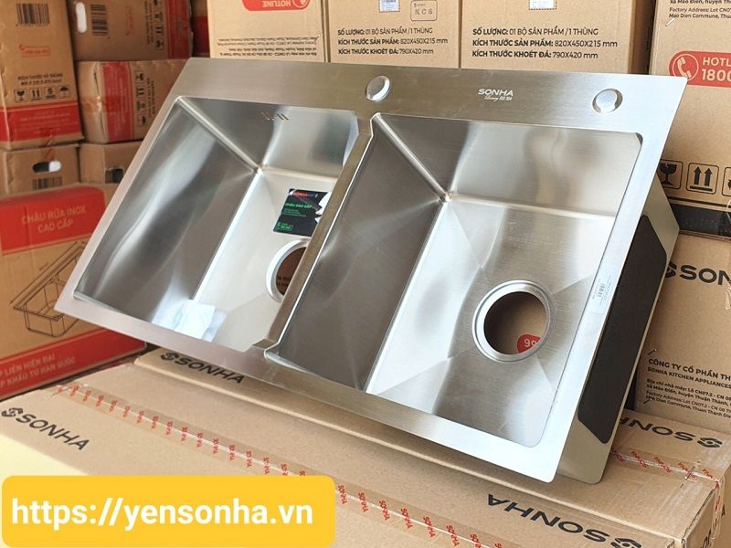 Chậu rửa bát Luxury Sơn Hà giá sốc