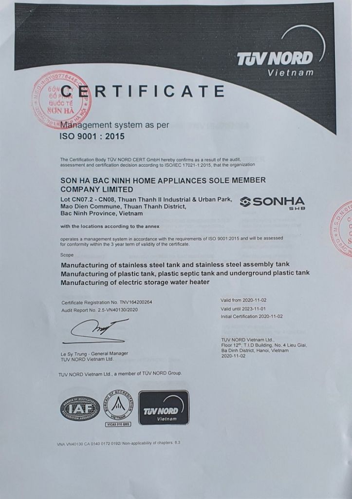 Bồn nhựa Sơn Hà 3000 lít