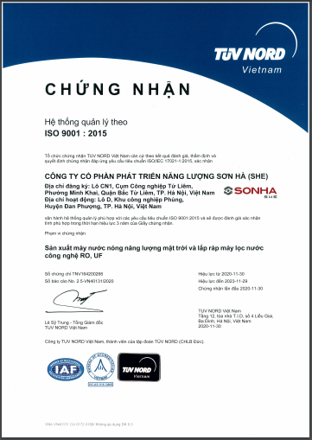 Máy lọc nước RO Sơn Hà 9 Lõi lọc