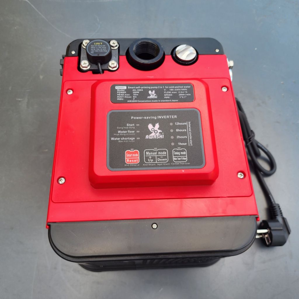 Máy bơm tăng áp 2 trong 1 Awashi 900w