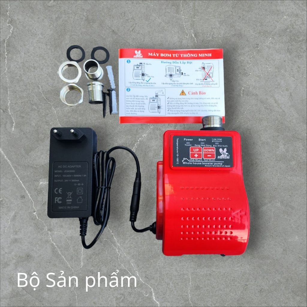 Máy bơm tăng áp từ thông minh 24v