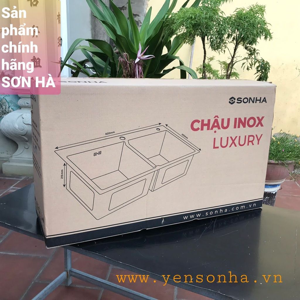 Chậu đúc Sơn Hà 2 hố cân
