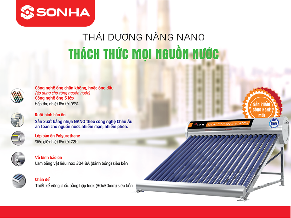 Thái Dương Năng Gold 140L