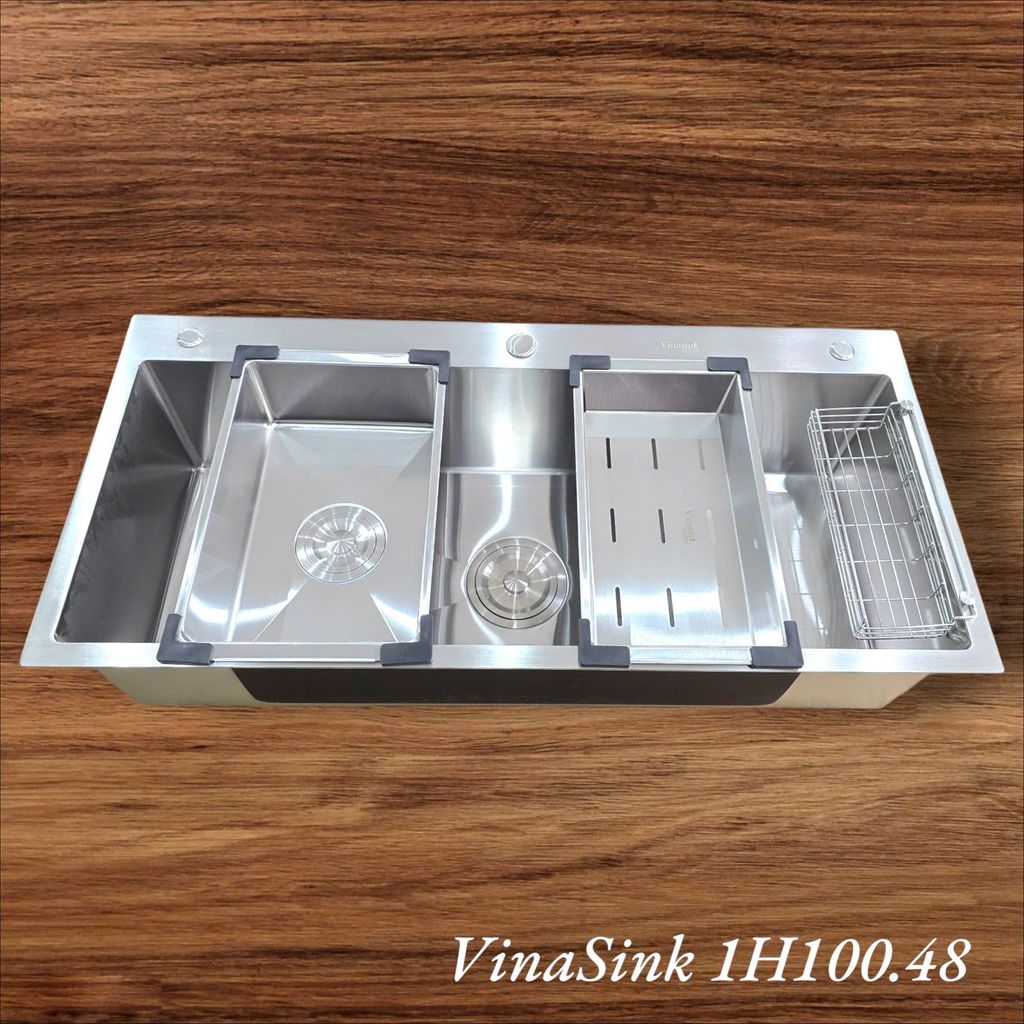 Chậu rửa 1 hố Vinasink 1H100.48 Dài 1m Rộng 48cm