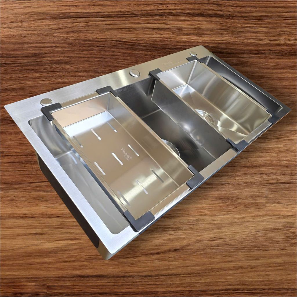 Chậu rửa 1 hố Vinasink 1H8648 Dài 86cm Rộng 48cm