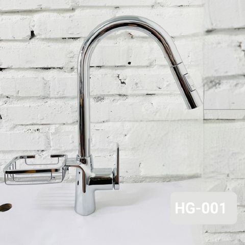 Vòi rửa bát dây rút HG bóng