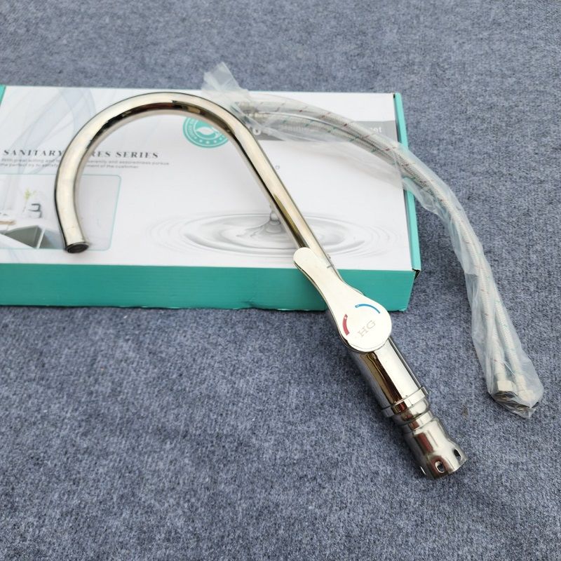Vòi rửa bát cần cứng HG bóng