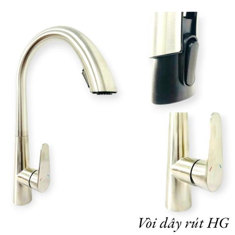 Vòi rửa bát dây rút HG