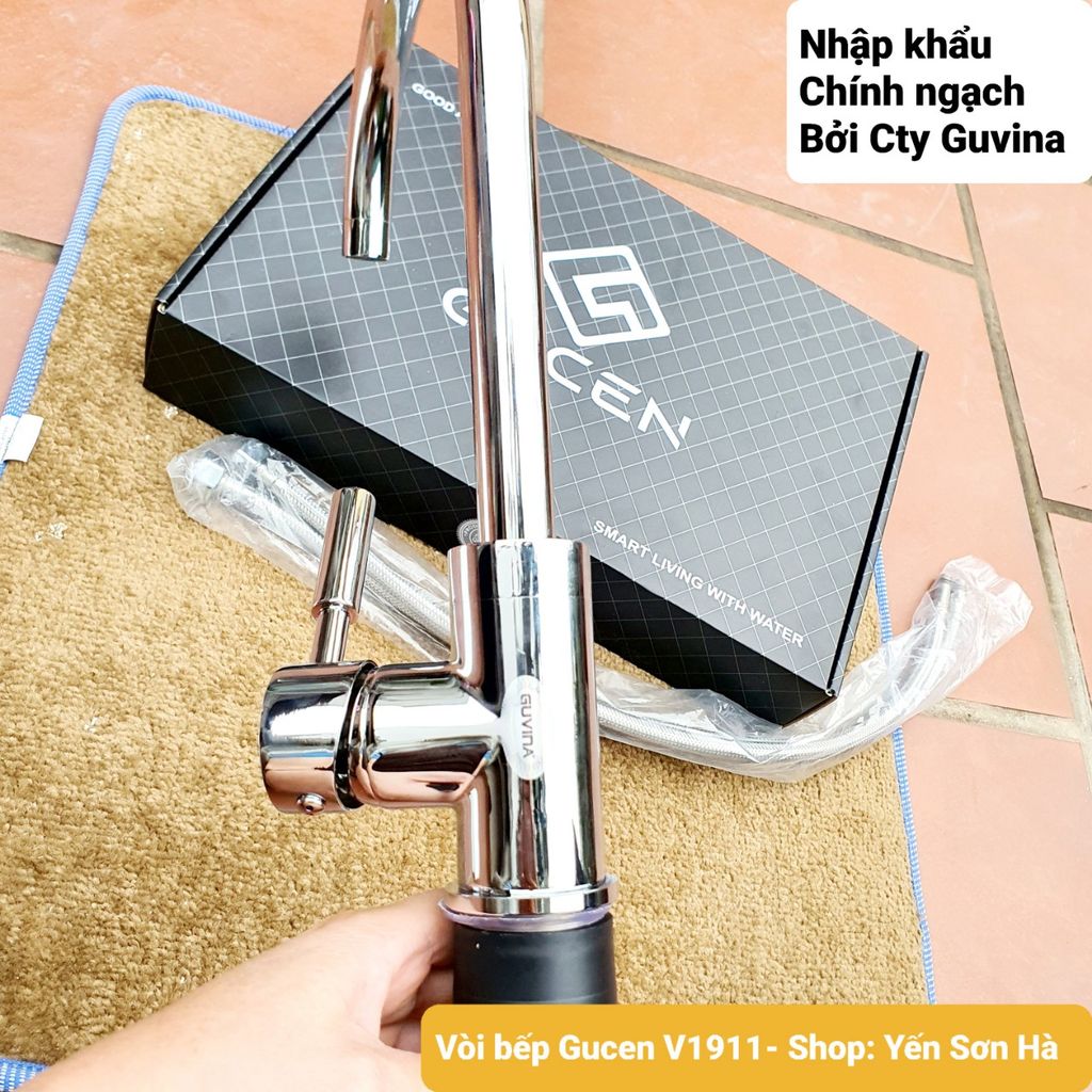 Vòi rửa bát nóng lạnh Gucen V1911