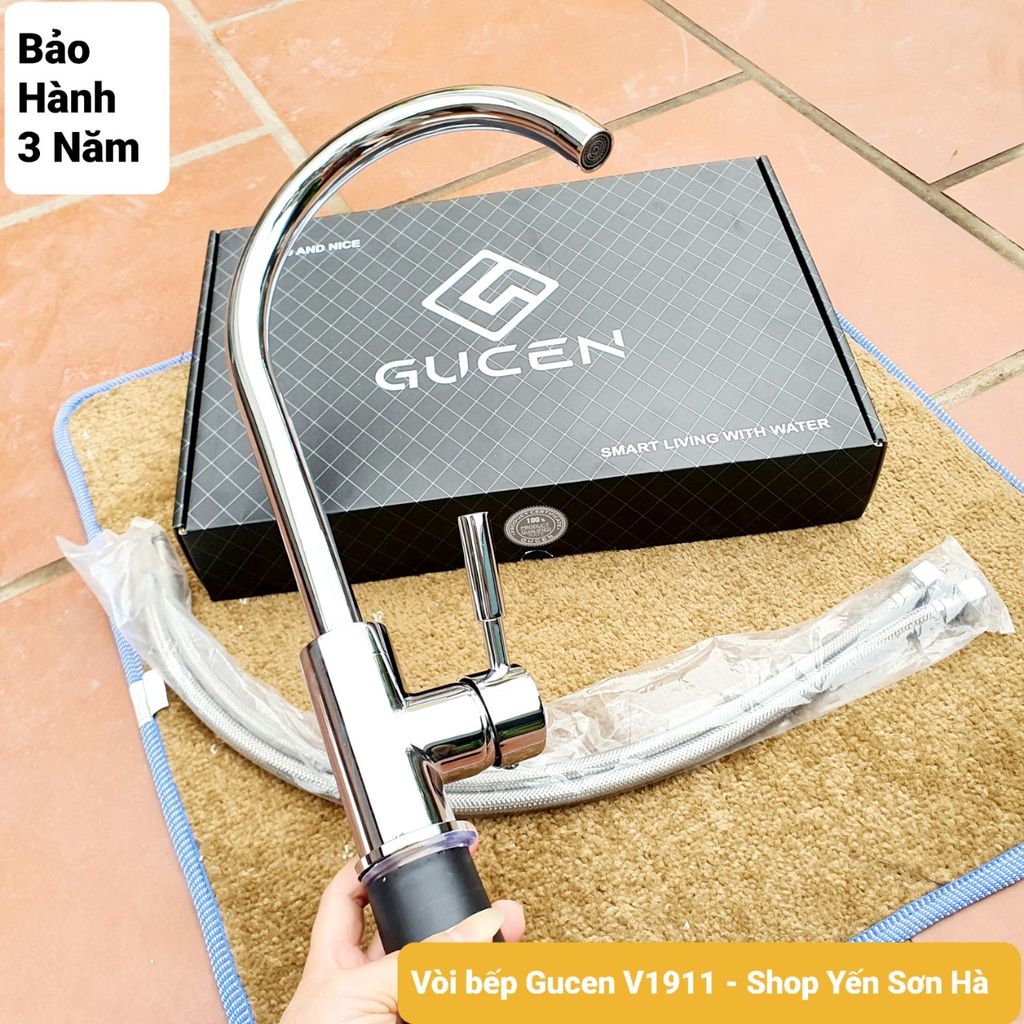 Vòi rửa bát nóng lạnh Gucen V1911