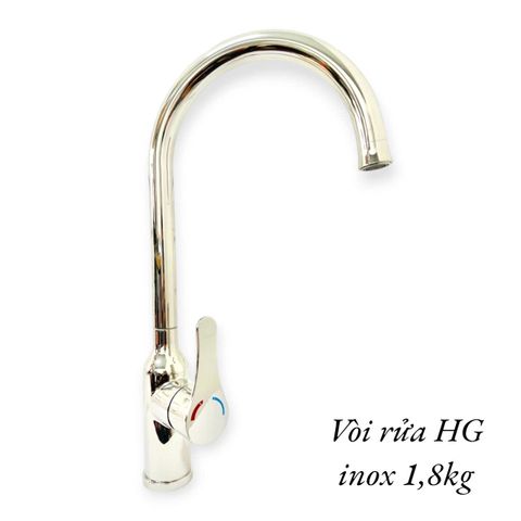 Vòi rửa bát cần cứng HG bóng