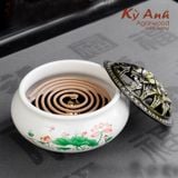  Combo Bộ Lư Sứ dùng Cho Nhang Vòng- Nhang Nụ-CB01 