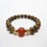  Vòng Tay Trầm Hương Banh Campuchia 8ly mix hạt đá VHT240602 