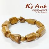  Vòng Tay Trầm Hương Đa Hình Thể Banh Đỏ Indo- VHT59 