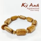  Vòng Tay Trầm Hương Đa Hình Thể Banh Đỏ Indo- VHT59 