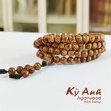  Vòng Trầm Hương  108 hạt-Trầm Indo Tốc Kiến 6,7ly C2202-010 