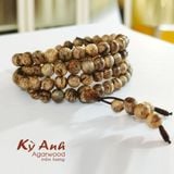  Chuỗi  108 hạt, 6mm trầm tốc bông Indo C2202-011 