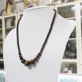  Dây Trầm Hương Indonexia mix hạt đá khắc Chú Đại Bi DC240514 