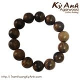  Vòng Tay Trầm Hương chìm nước hạt tròn - Indo VTH-177 