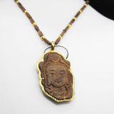  Dây chuyền Quan Âm Trầm Hương Philippine  Mix Vàng 18K DC230916 