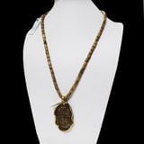  Dây chuyền Phật Thích Ca Trầm Hương Philippine  Mix Vàng 18K DC230919 