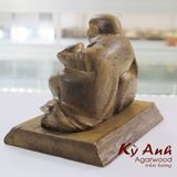  Tượng Phật Di Lặc để xe ô tô bằng Gỗ Trầm Hương TPXH-001 