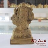  Tượng Phật Di Lặc Để Xe Ô Tô Bằng Gỗ Trầm Hương TPXH-005 
