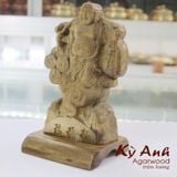  Tượng Phật Di Lặc Để Xe Ô Tô Bằng Gỗ Trầm Hương TPXH-005 