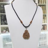  Dây chuyền Mặt Trầm Điêu Khắc Ngài Di Lặc DC240713 