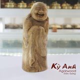  Tượng Phật Di Lặc Để Xe Ô Tô Bằng Gỗ Trầm Hương TPXH-002 