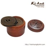 Hộp gỗ đựng và đốt nhang vòng/khoanh - DCN62 