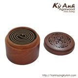  Hộp gỗ đựng và đốt nhang vòng/khoanh - DCN62 