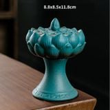  Lò/Lư Xông Trầm Hoa Sen Xanh - DCN105 