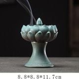  Lò/Lư Xông Trầm Hoa Sen Xanh - DCN105 