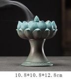  Lò/Lư Xông Trầm Hoa Sen Xanh - DCN105 