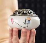  Combo Bộ Lư Sứ dùng Cho Nhang Vòng- Nhang Nụ-CB01 