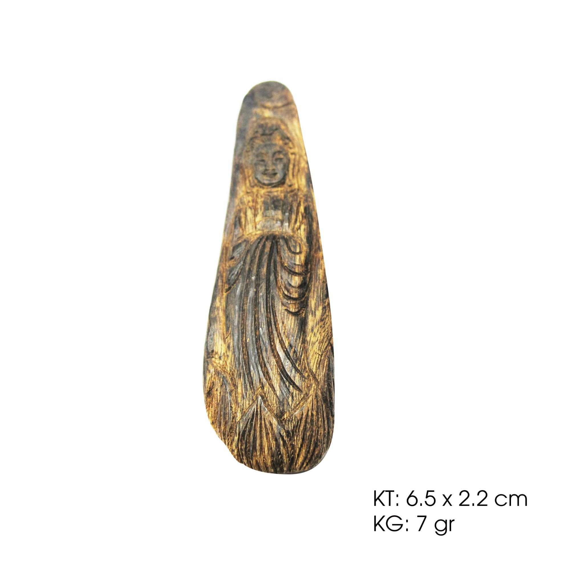  Mặt Trầm Hương Chìm Kalimantan khắc Quan Âm - MDC230502 