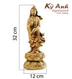  Tượng Quan Thế Âm Bồ Tát Trầm Hương TP220827 