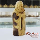  Tượng Tượng Tổ Sư Đạt Ma đặt xe ô tô bằng Gỗ Trầm Hương TPXH-003 