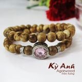  Vòng Tay Trầm Hương Đôi 8mm - VHT014 