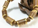  Vòng Trầm Hương Trúc Bọc Vàng 18K-VHT170 
