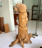  Tượng Trầm Hương Di Lặc Vác Đào TP240823 