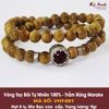 Vòng Tay Trầm Hương Đôi  Mix Bạc -VHT001