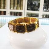  Vòng Trầm Hương Việt Nam Lắc Bản Bọc Vàng 18K VHT240611 