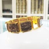 Vòng Trầm Hương Việt Nam Lắc Bản Bọc Vàng 18K VHT240611 