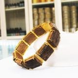  Vòng Trầm Hương Việt Nam Lắc Bản Bọc Vàng 18K VHT240611 