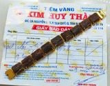  Vòng Trầm Hương Việt Nam Lắc Bản Bọc Vàng 18K VHT240611 