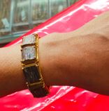  Vòng Trầm Hương Việt Nam Lắc Bản Bọc Vàng 18K VHT240611 