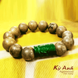  Vòng Trầm Hương 14mm mix viên đá mã não Philip VHT230228 